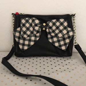 Betsey Johnson gingham bag
